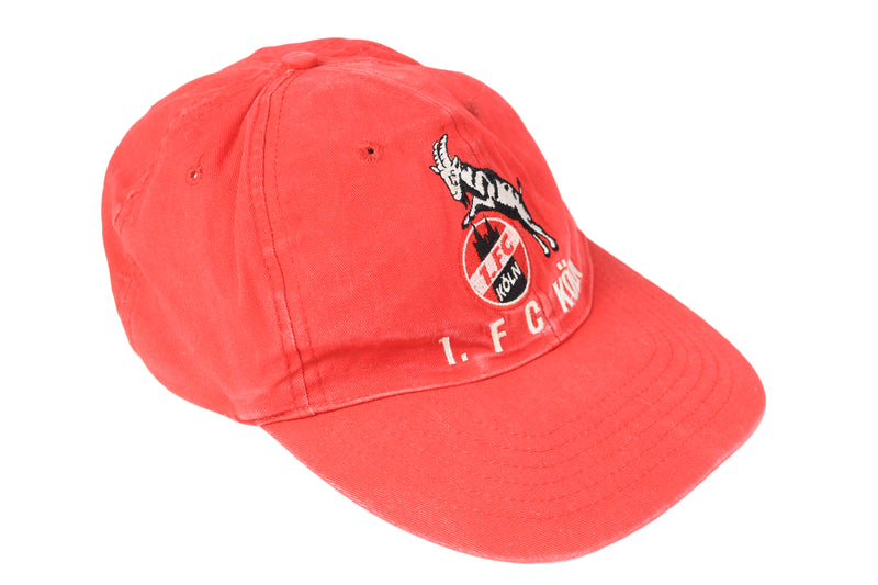 Vintage 1. FC Köln Puma Cap retro style 90's football Germany hat summer sun sport authentic athletic visor