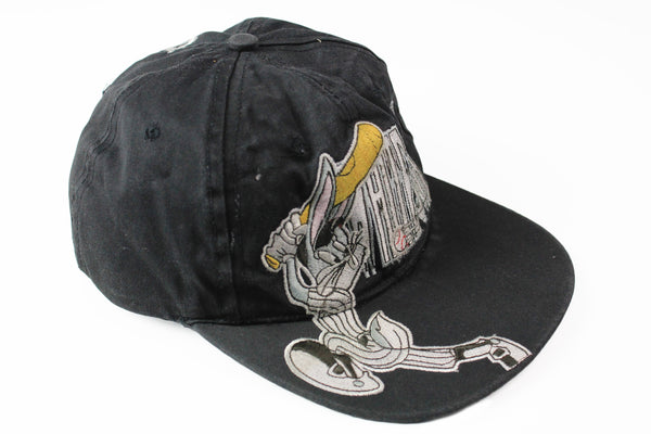 Vintage White Sox Cap black big logo 90s embroidery logo Buggs Bunny 