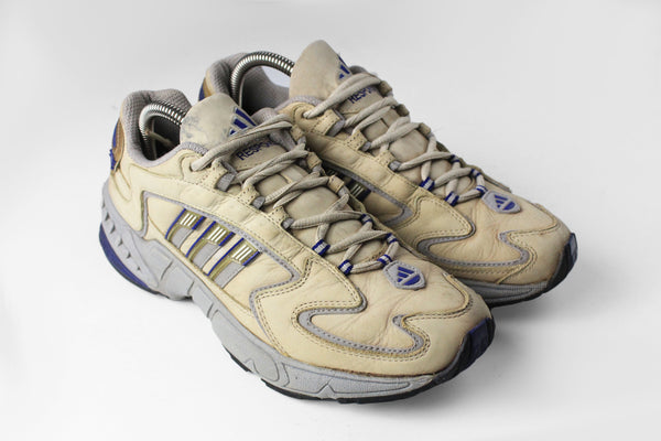 Vintage Adidas Sneakers athletic authentic shoes running trainers city series beige retro rare 90's sport street style basic classic old school casual