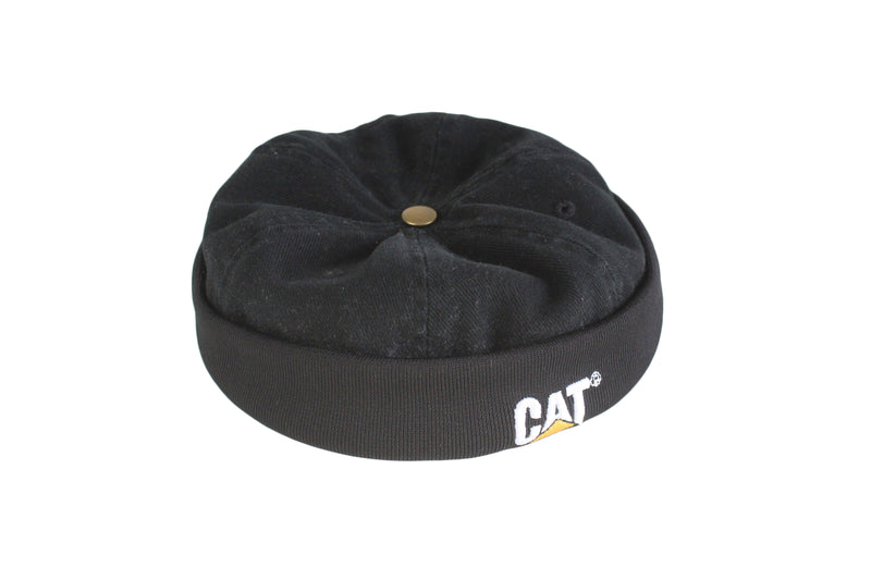 Vintage CAT Docker Hat Sailor cap 90's heavy cotton casual 