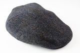 Vintage Harris Tweed Newsboy 90s classic hat gray wool  cap