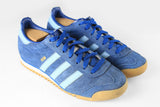 Vintage Adidas Rom Sneakers Women's US 7.5 blue suede 90s retro trainers sport style shoes