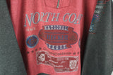 Vintage Casual Land Sweatshirt Half Zip Small