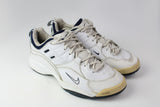 Vintage Nike DRC Sneakers US 10 white leather 90s tennis court shoes