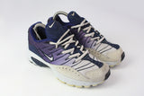 Vintage Nike Sneakers Women's US 8 purple gray swoosh logo retro style 90s trainers shoes