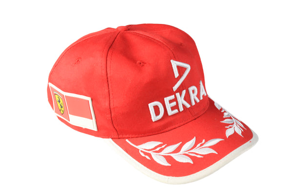 Vintage Ferrari Dekra Cap red 90s retro Michael Schumacher sport Formula 1 hat