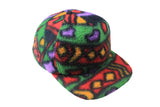 Vintage Fleece Cap multicolor headwear winter warm hat visor sun hipster classic colorway 90's 80's rare retro