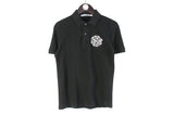 Lacoste x Campanas Polo T-Shirt Small black classic big logo cotton top