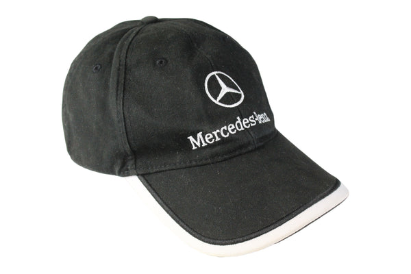Vintage Mercedes-Benz Cap black 00s sport style racing Formula 1 race hat
