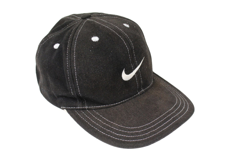 Vintage Nike Cap Kids size summer sun headwear swoosh big logo authentic athletic classic baseball cap 90's style