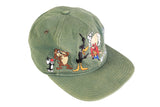 Vintage Warner Bros 1996 Cap green big logo Cartoon 90's mascots authentic sport baseball hat
