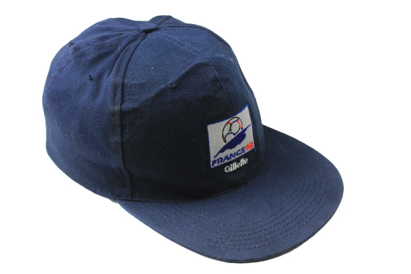 Vintage France 1998 World Cup Cap big logo summer 90's 80's sun visor sport brand football soccer merch classic authentic athletic 90's headwear baseball hat