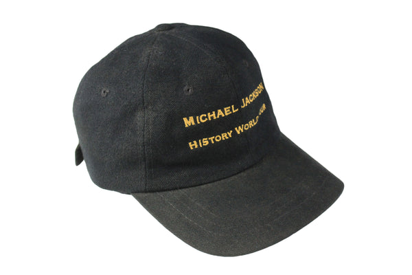 Vintage Michael Jackson History World Tour Cap 1997 retro big logo baseball hat music pop king legendary Concert tour 90s