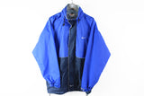 Vintage Nike Jacket XLarge big logo blue 90s sport jacket windbreaker