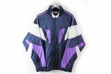 Vintage Adidas Track Jacket Large purple 90s sport windbreaker jacket