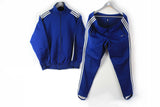Vintage Adidas Tracksuit Small made in Yugoslavia navy blue classic 70s 80s sport suit