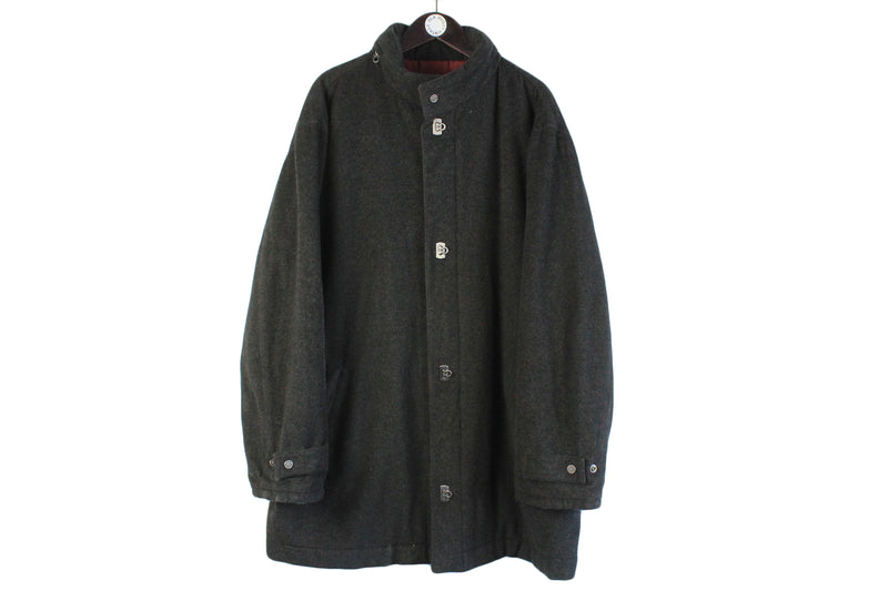 Vintage Salvatore Ferragamo Coat XXLarge wool jacket oversize authentic jacket