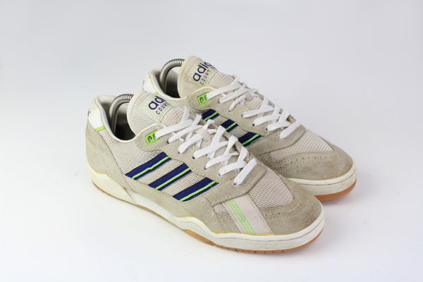 Vintage Adidas Court Trainer Sneakers US 6.5 gray 90s suede indoor retro sport shoes