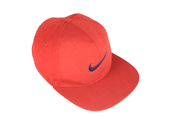 Vintage Nike Cap red big logo swoosh 90's hat