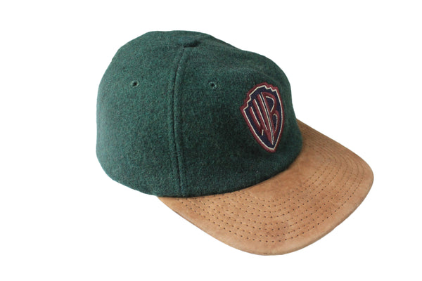 Vintage Warner Bros Cap wool big logo cinema studio hollywood moovie summer 90's 80's sun visor sport brand merch classic authentic athletic 90's headwear baseball hat