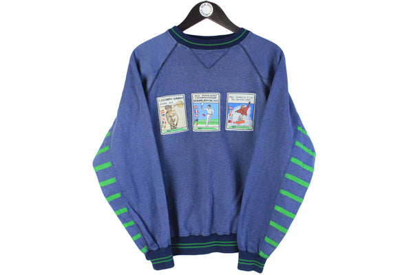 Vintage A. Sport Sweatshirt Small Wimbledon Tennis Olympic Games retro crewneck sport jumper