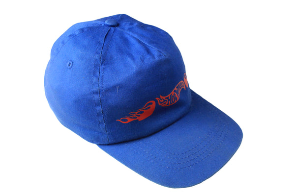 Vintage Hot Wheels Cap race racing car motor cartoon summer headwear sport authentic athletic big logo visor sun baseball hat rare retro 90's 80's style hipster clothing