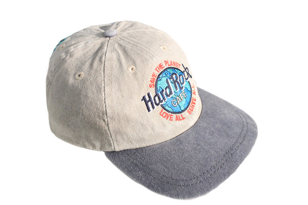 Vintage Hard Rock Cafe Vancouver Cap big logo 90's gray authentic baseball hat