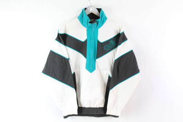 Vintage Adidas Anorak Jacket Small / Medium half zip windbreaker