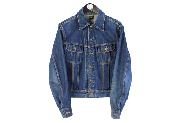 Vintage Lee Denim Jacket Women’s Large / XLarge blue jean 90s retro heavy jacket