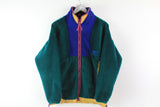 Vintage Helly Hansen Fleece Small green heavy winter sweater 90s outdoor jacket