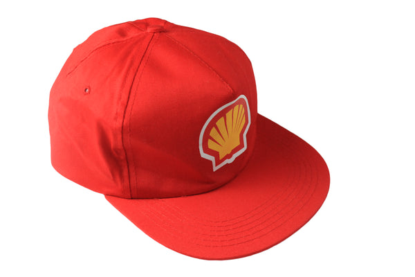 Vintage Shell Cap summer headwear race racing moto sport authentic athletic big logo visor sun baseball hat rare retro 90's 80's style multicolor hipster clothing Ferrari Formula 1 