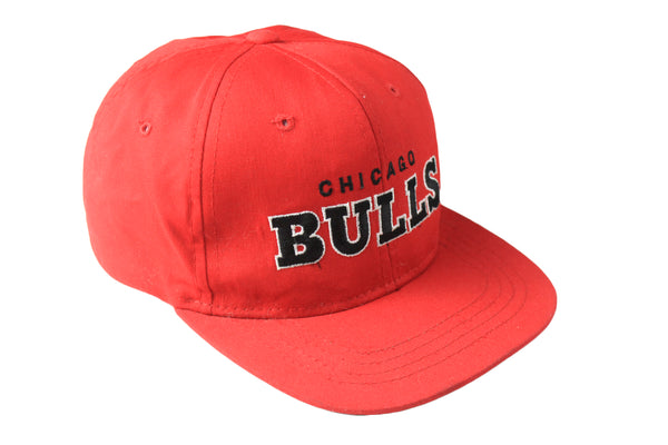 Vintage Chicago Bulls Cap NBA USA Team  summer headwear sport authentic athletic big logo visor sun baseball hat rare retro 90's 80's style hipster clothing