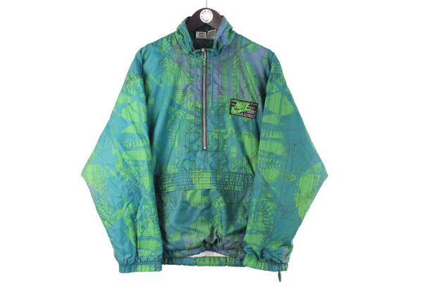 Vintage Nike Anorak Jacket Medium half zip 90s retro track style windbreaker sport jumper abstract pattern
