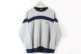 Vintage Adidas Sweatshirt Medium gray 90s sport jumper