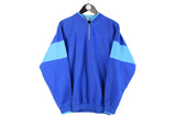Vintage Puma Tracksuit Large blue cotton 1/4 zip sweatshirt pants retro sport pants jumper suit 90s 