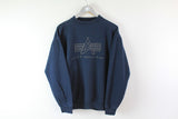 Vintage Alpha Industries Sweatshirt Small navy blue 90s big logo retro sport jumper