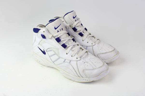 Vintage Nike Air Sneakers  white purple 90s high top sport shoes