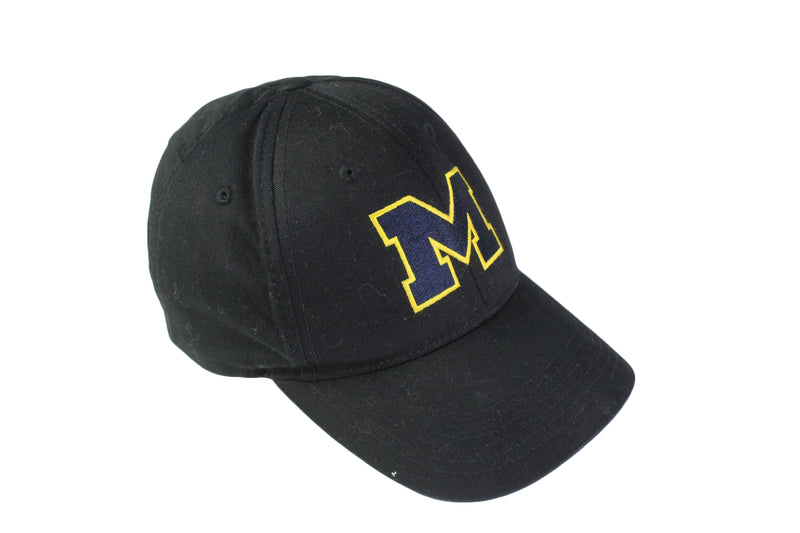 Vintage Michigan University Cap black college 90's sport hat