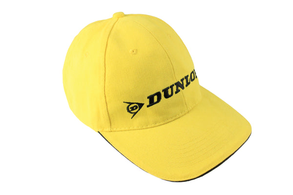 Vintage Dunlop Cap yellow 00s retro authentic sport style tires Formula 1 F1 hat