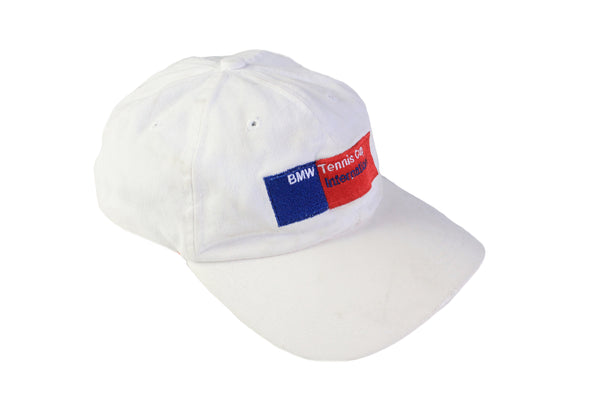 Vintage BMW Tennis Cup Cap white 90's sport style hat