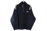Vintage O'neill Fleece XLarge size men's 1/4 zip sport athletic authentic brand 90's 80's style sweatshirt warm sweat winter mountain streetwear navy blue