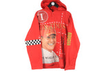 Vintage Michael Schumacher NWT Hoodie XLarge red big logo 00s Ferrari jumper