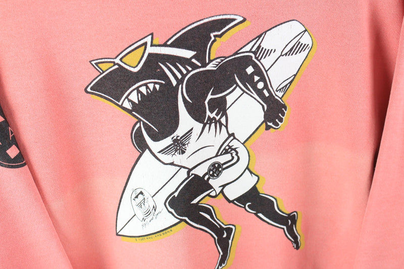 Vintage MAUI Sharkman 1991 Sweatshirt Small