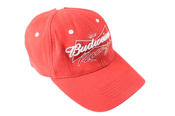 Vintage Budweiser Racing Cap NASCAR 90s 00s retro sport style big logo hat