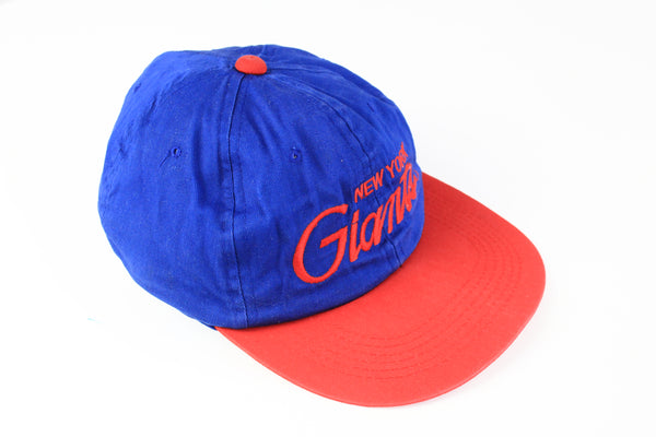 Vintage Giants New York Cap blue red big logo 90s NFL football sport hat