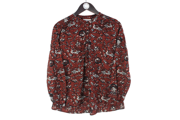Isabel Marant Etoile Blouse Women’s 36 red abstract pattern authentic luxury shirt
