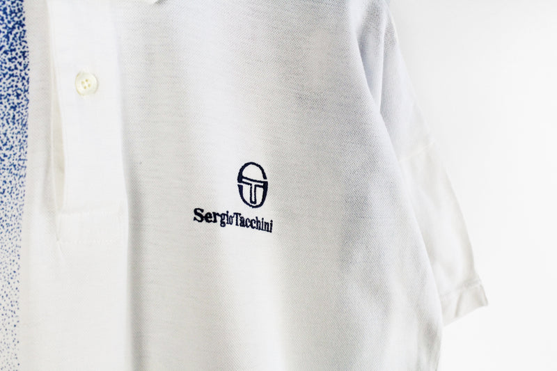 Vintage Sergio Tacchini Polo T-Shirt Medium Oversize