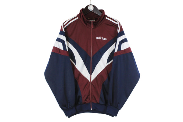 Vintage Adidas Tracksuit Large size men's sport track jacket and pants multicolor athletic authentic 90's 80's clothing training wear full zip windbreaker