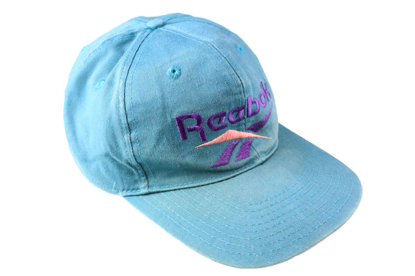 Vintage Reebok Cap blue big logo 90s retro sport style hat