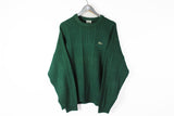 Vintage Lacoste Sweater Large / XLarge green retro made in France jumper